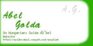 abel golda business card